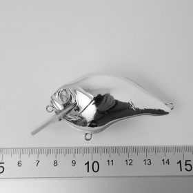   Chrome Megabass KO S-Crank 1.5 Square Bill Crankbait Blanks - 7.5cm/14g