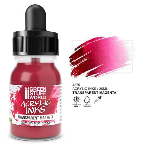 Acrylic Ink - Transparent Magenta
