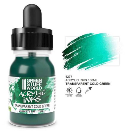 Acrylic Ink - Transparent Cold Green