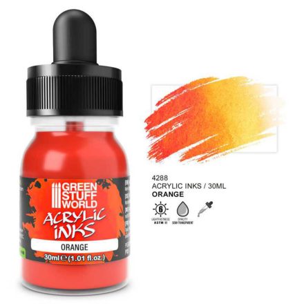 Acrylic Ink - Opaque Orange