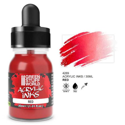 Acrylic Ink - Opaque Red