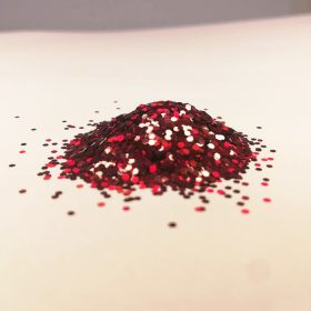 Csillámpor - 1mm - Red Wine