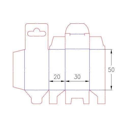 Átlátszó PVC doboz wobbler csomagoláshoz – Nr.1