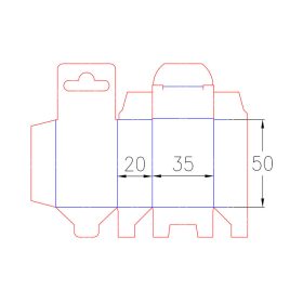 Átlátszó PVC doboz wobbler csomagoláshoz - Nr.2