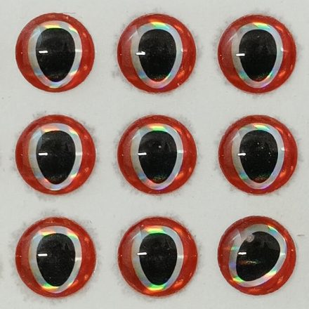Hüllő-Piros Ezüst-3mm Ø (15db/levél)