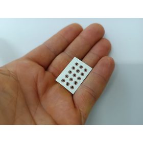 Hüllő - Piros Ezüst - 3mm Ø (15db/levél)