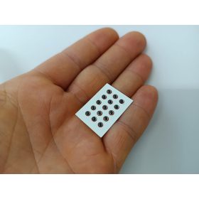 Hüllő - Piros Fekete - 3mm Ø (15db/levél)