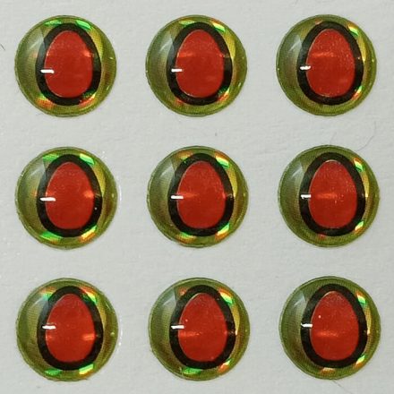 Hüllő-Piros Zöld-3mm Ø (15db/levél)