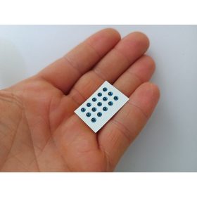 Kerek - Kék - 3mm Ø (15db/levél)