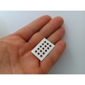 Kerek - Piros - 3mm Ø (15db/levél)