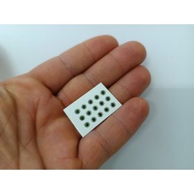Natural - Türkiz - 3mm Ø  (15db/levél)