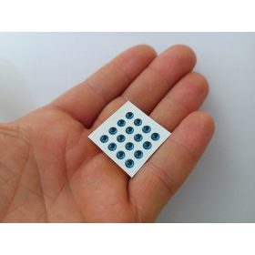 Kerek - Kék - 4mm Ø (16db/levél)