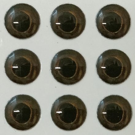 Natural-Sötét barna-4mm Ø (16db/levél)