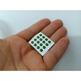 Piton - Smaragd - 4mm Ø (16db/levél)