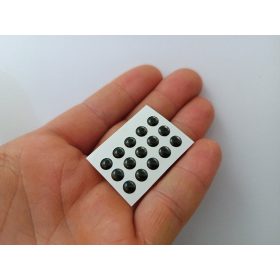 Élethű - Fekete - 5mm Ø (15db/levél)