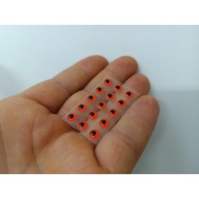 Extrém - Fluo Piros - 5mm Ø (15db/levél)