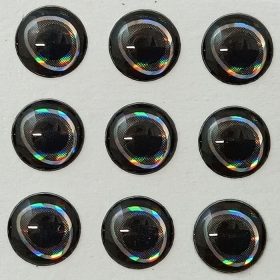 Hüllő - Fekete - 5mm Ø (15db/levél)