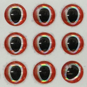 Hüllő - Piros Ezüst - 5mm Ø (15db/levél)