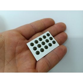 Natural - Sötét barna - 5mm Ø (15db/levél)