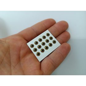 Natural - Világos barna - 5mm Ø (15db/levél)