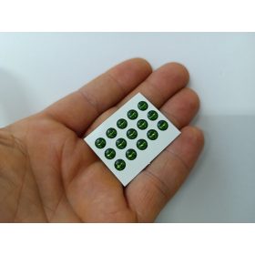 Piton - Smaragd - 5mm Ø (15db/levél)