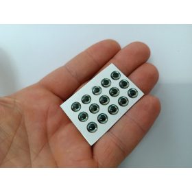 Élethű - Sötét ezüst - 6mm Ø (15db/levél)