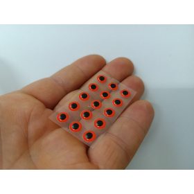 Extrém - Fluo Piros - 6mm Ø (15db/levél)