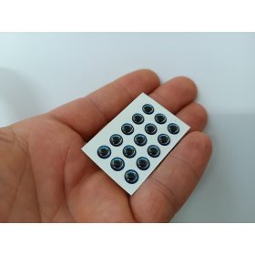 Hüllő -  Kék - 6mm Ø (15db/levél)