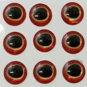 Hüllő - Piros Arany - 6mm Ø (15db/levél)