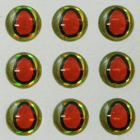 Hüllő - Piros Zöld - 6mm Ø (15db/levél)