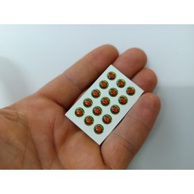 Hüllő - Piros Zöld - 6mm Ø (15db/levél)