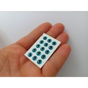 Kerek - Kék - 6mm Ø (15db/levél)