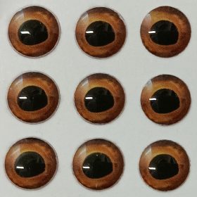 Natural - Világos barna - 6mm Ø (15db/levél)