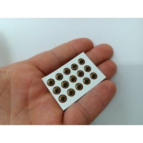 Natural - Világos barna - 6mm Ø (15db/levél)