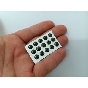 Natural - Zöld - 6mm Ø (15db/levél)