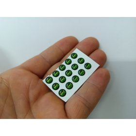 Piton - Smaragd - 6mm Ø (15db/levél)