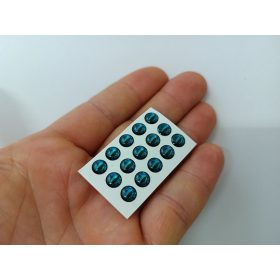 Piton - Türkiz - 6mm Ø (15db/levél)