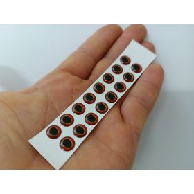 Hüllő - Piros Arany - 8mm Ø (15db/levél)