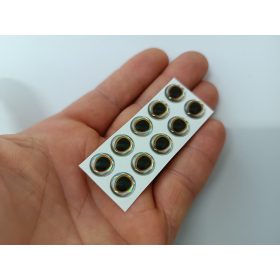 Hüllő - Arany ezüst - 10mm Ø (15db/levél)