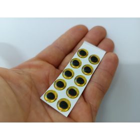 Hüllő - Arany - 10mm Ø (15db/levél)