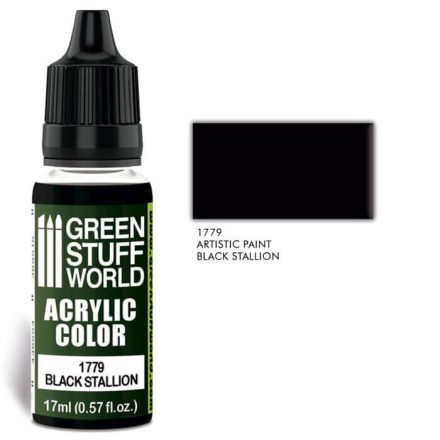 Green Stuff World acrylic color - Black stallion