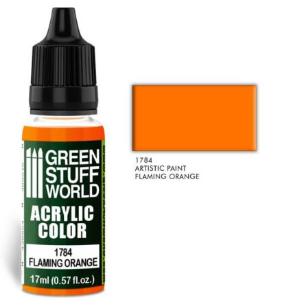 Green Stuff World acrylic color - Flaming orange