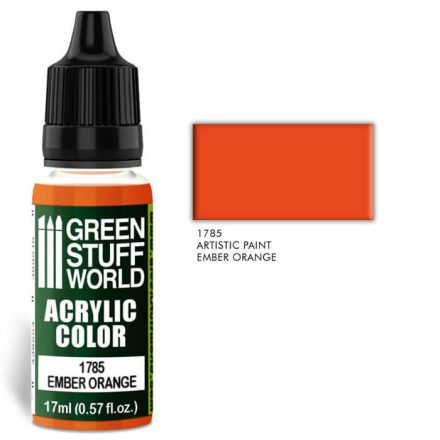Green Stuff World acrylic color - Ember orange