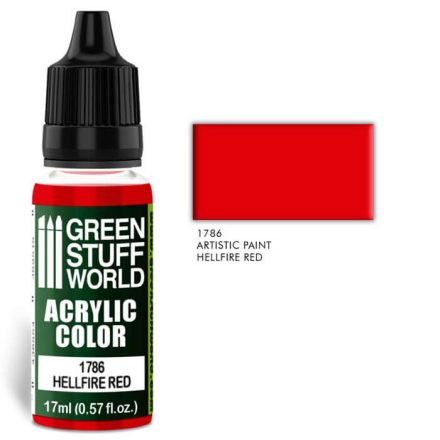 Green Stuff World acrylic color-hellfire red