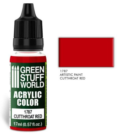 Green Stuff World acrylic color-cutthroat red