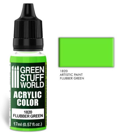 Green Stuff World acrylic color-flubber green
