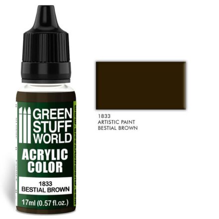 Green Stuff World acrylic color - Bestial brown