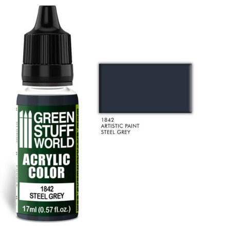 Green Stuff World acrylic color-steel grey