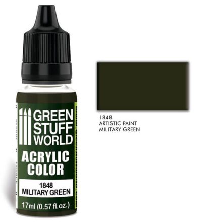 Green Stuff World acrylic color-military green