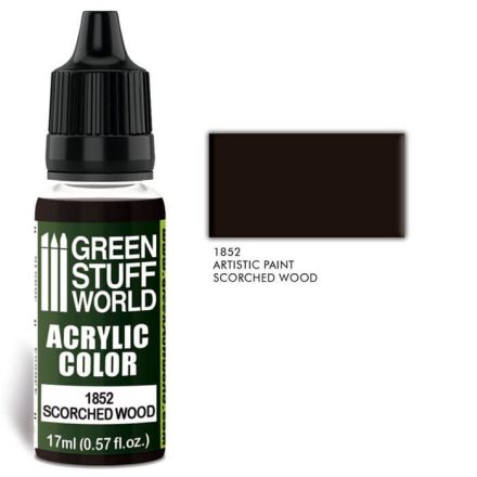 Green Stuff World acrylic color-scorched wood